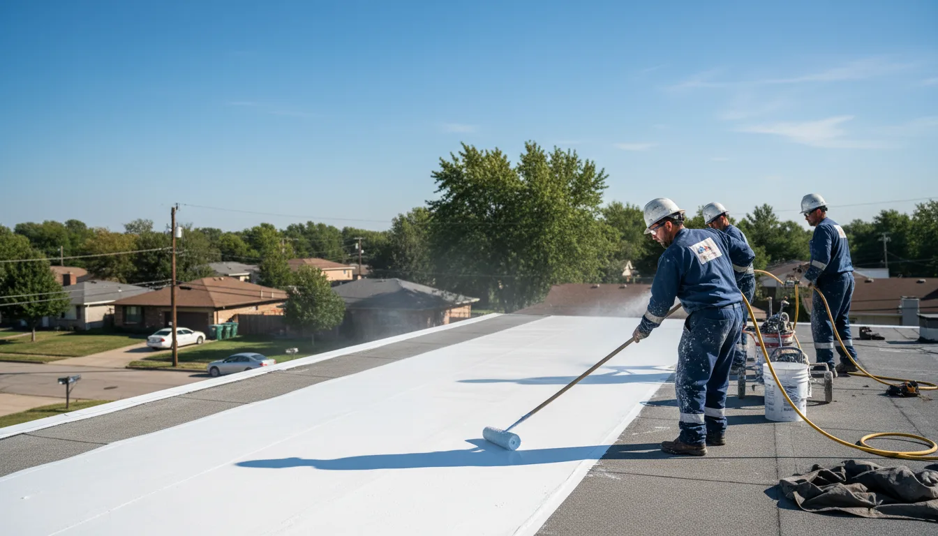 Commercial roof coating in Drewryville, VA near me